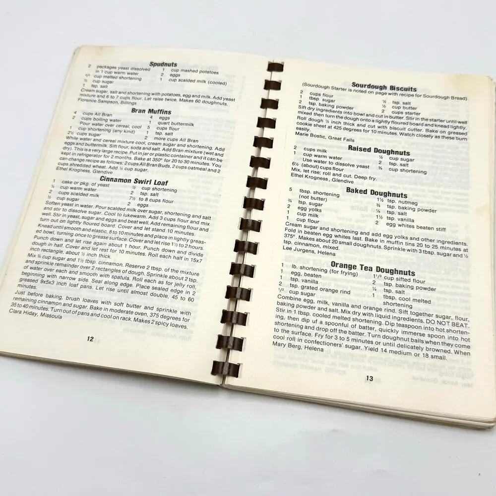 Foster Grandparents of Montana Vintage Cookbook Granny’s Various Viddles Recipes